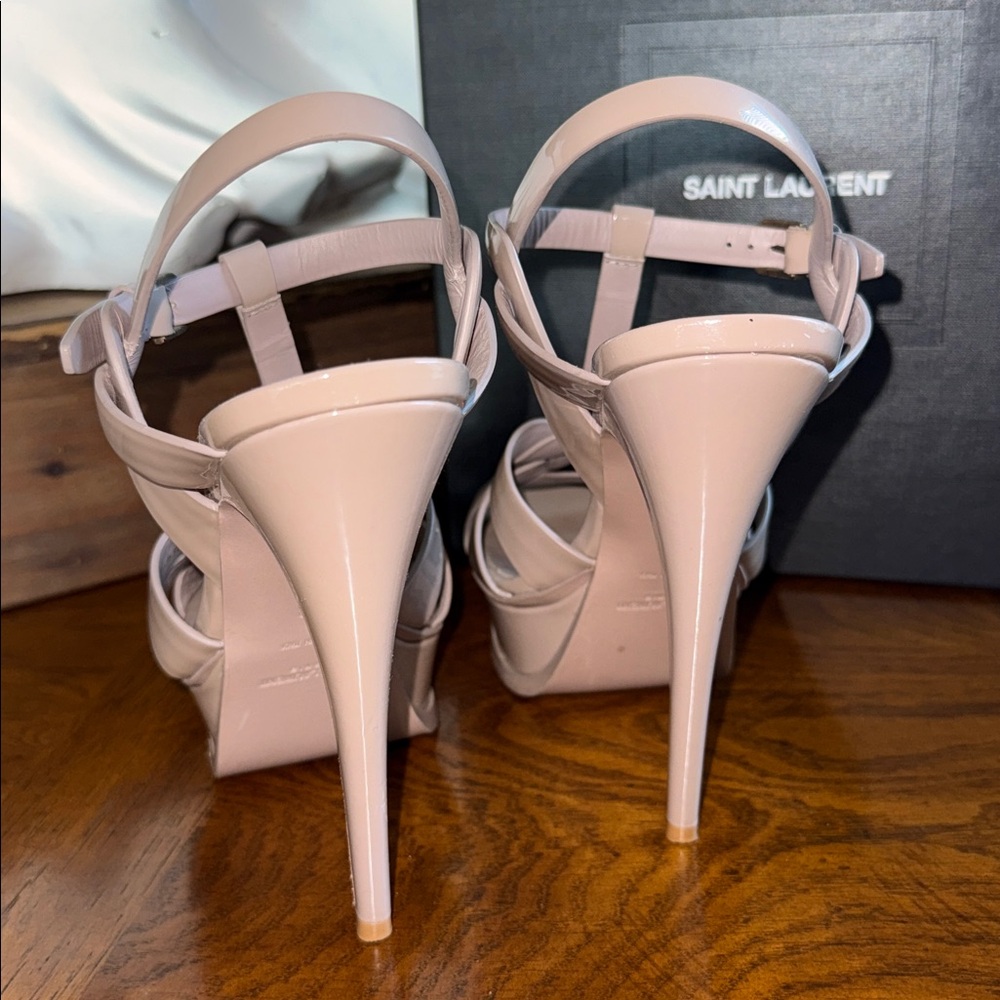 👠 Saint Laurent Tribute 105 Sandal “Rose Antique” Size 38 Preloved 👠 - Picture 8 of 13